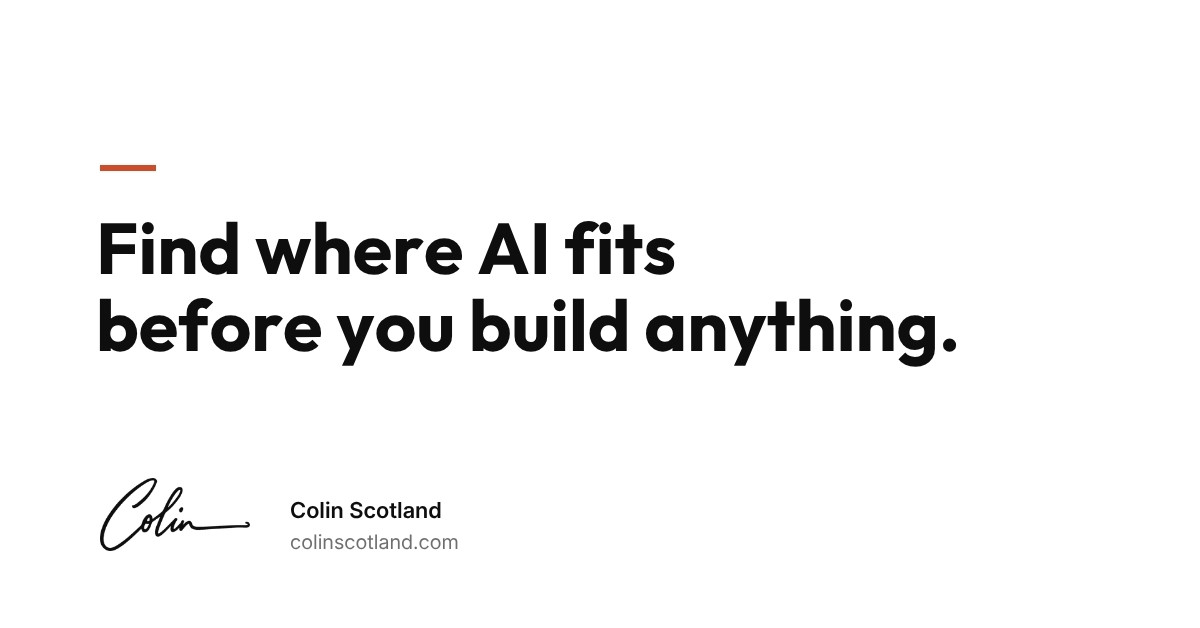 Domain Mapping: Find Where AI Fits Before You Build Anything
