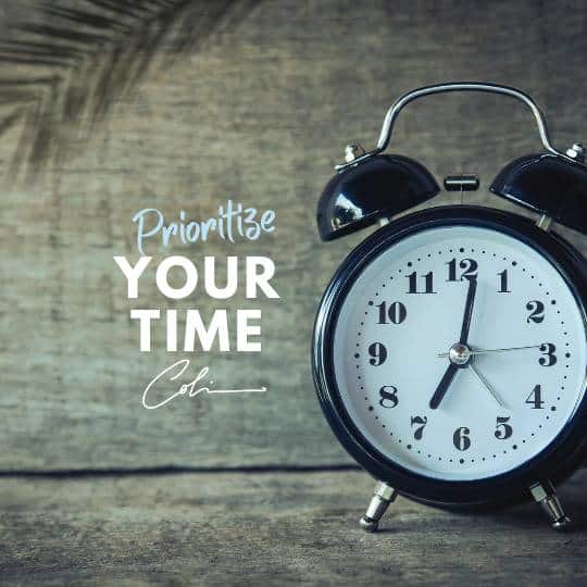Prioritize your time
