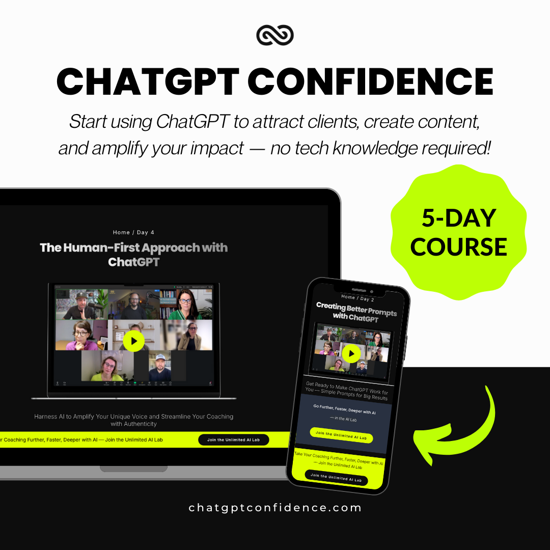 ChatGPT online course for attracting clients and impact.