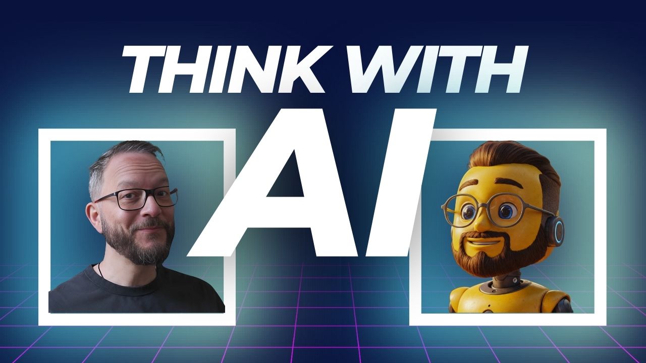 Think with AI podcast cover.