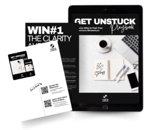 Digital marketing playbook on tablet with coffee mug.