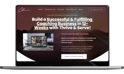 Thrive and Serve Coaching Program